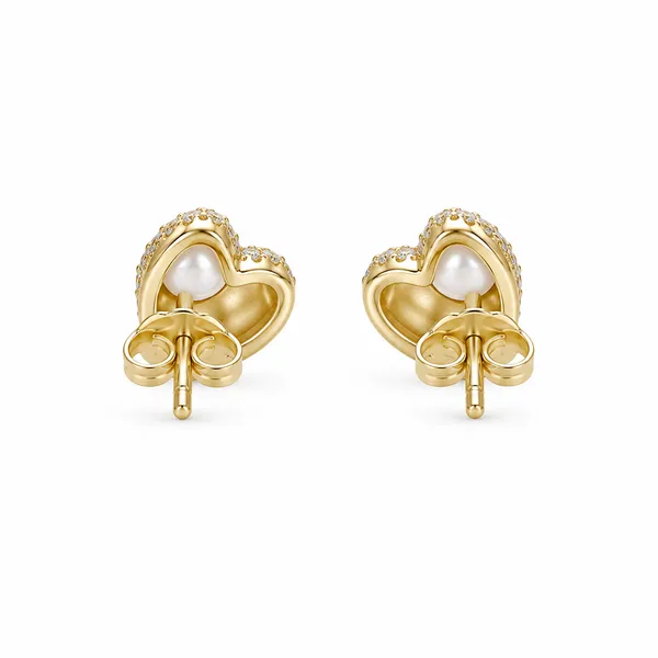 Gold_Tone_Pearl_Stud_Earrings_For_Women