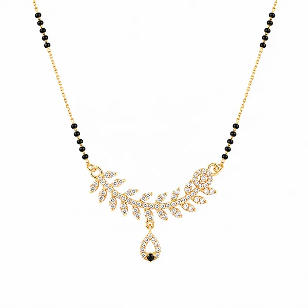 Gold_Tone_Floral_Mangalsutra_Necklace_For_Women