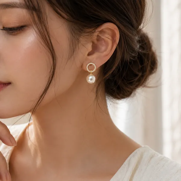 Gold-Tone_Pearl_Drop_Earrings_For_Women