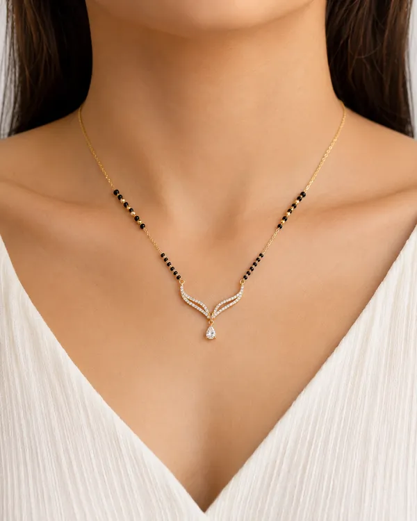 Gold_Tone_Black_Bead_Wing_Pendant_Mangalsutra_Necklace