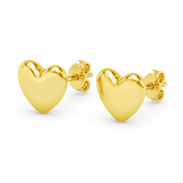 Gold_Tone_Heart_Stud_Earrings_For_Women