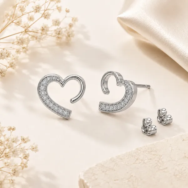 Silver_Heart_Stud_Earrings_For_Women