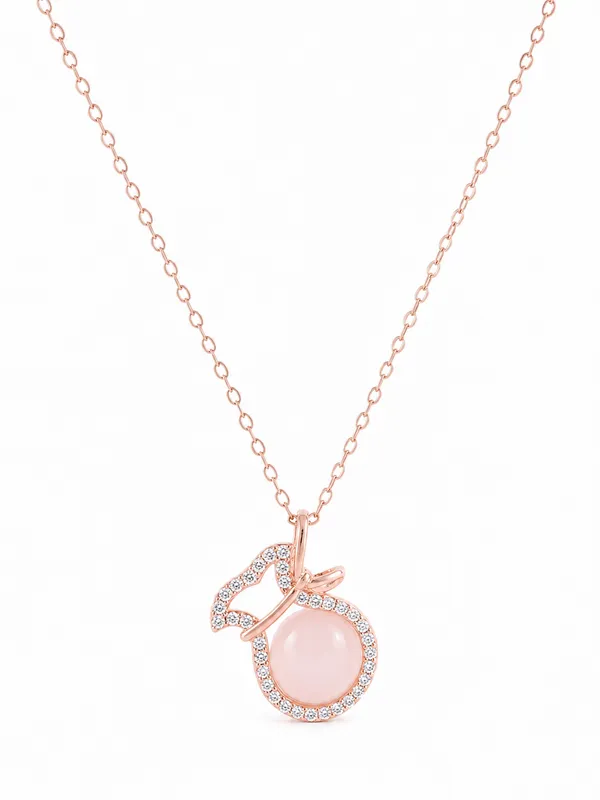 Rose_Gold_Bow_Pendant_Necklace_For_Women