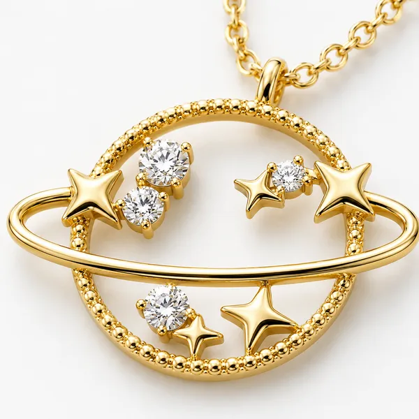 Gold_Tone_Celestial_Planet_Pendant_Necklace_For_Women