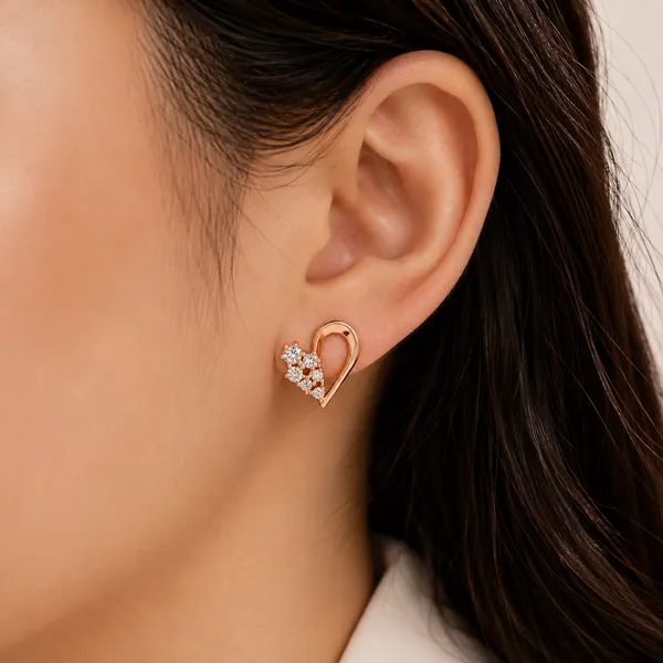 Rose_Gold_Tone_Crystal_Heart_Stud_Earrings_For_Women
