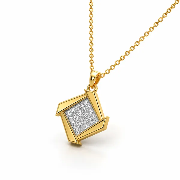 Gold_Tone_Geometric_Rhinestone_Pendant_Necklace