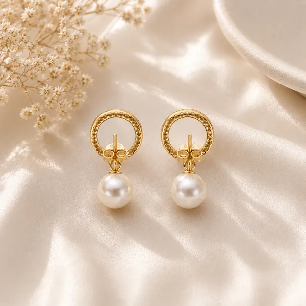 Gold-Tone_Pearl_Drop_Earrings_For_Women