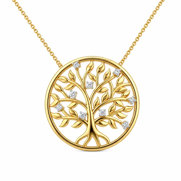 Gold_Tone_Tree_Of_Life_Pendant_Necklace_For_Women
