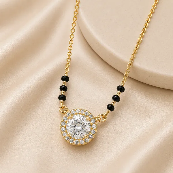 Gold_Tone_Beaded_Pendant_Necklace_For_Women