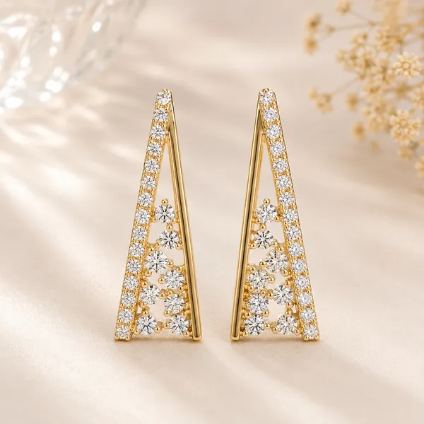 Gold-Tone_Crystal_Triangle_Stud_Earrings_For_Women