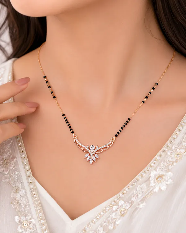 Rose_Gold_Tone_Black_Beaded_Mangalsutra_Necklace_For_Women