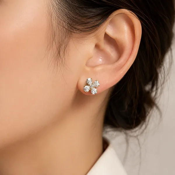 Gold_Tone_Floral_Cluster_Stud_Earrings