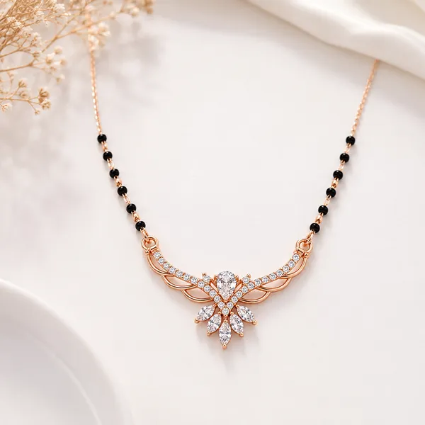 Rose_Gold_Tone_Black_Beaded_Mangalsutra_Necklace_For_Women