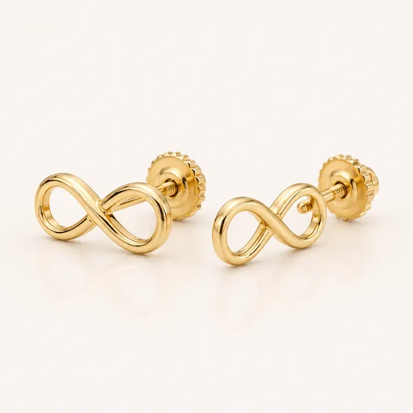 Gold_Infinity_Stud_Earrings_For_Women