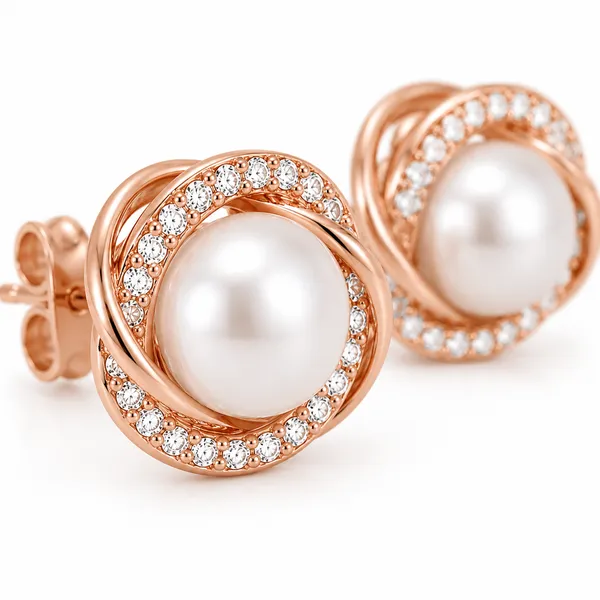 Rose_Gold_Pearl_Stud_Earrings_For_Women