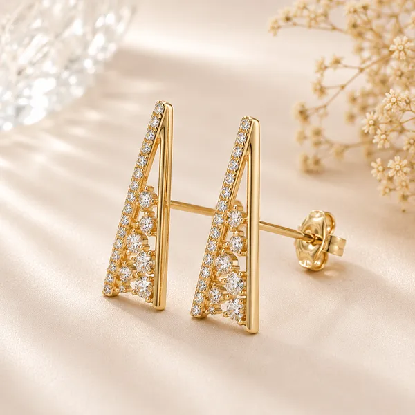 Gold-Tone_Crystal_Triangle_Stud_Earrings_For_Women