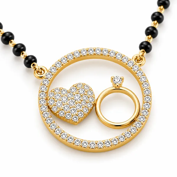 Gold_Tone_Black_Beaded_Heart_Pendant_Mangalsutra_Necklace