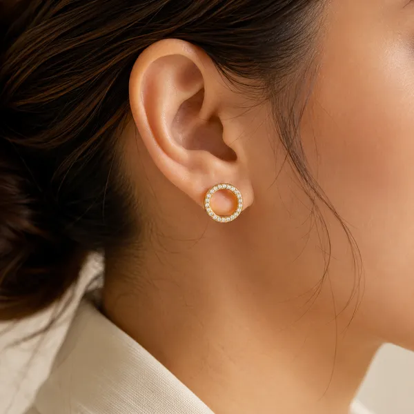 Gold_Tone_Crystal_Circle_Stud_Earrings_For_Women