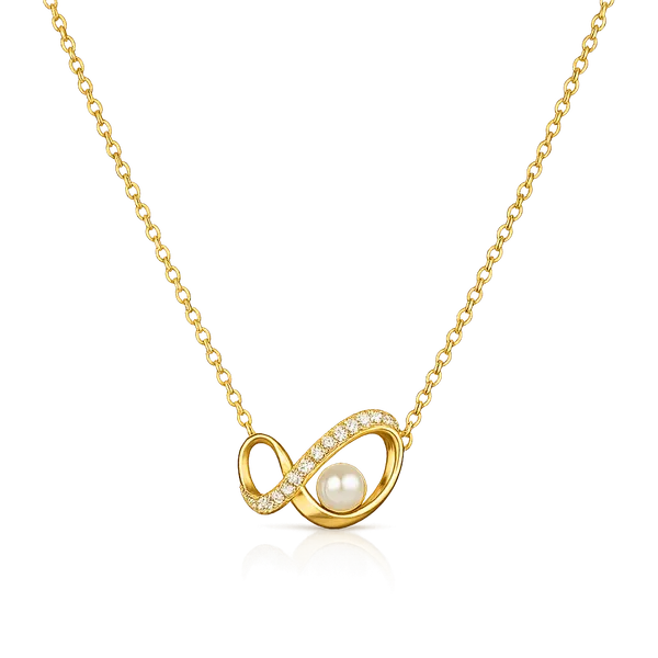 Gold_Tone_Infinity_Pearl_Pendant_Necklace_For_Women