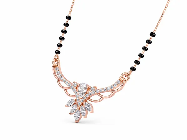 Rose_Gold_Tone_Black_Beaded_Mangalsutra_Necklace_For_Women
