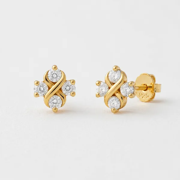 Gold_Tone_Crystal_Floral_Stud_Earrings_For_Women