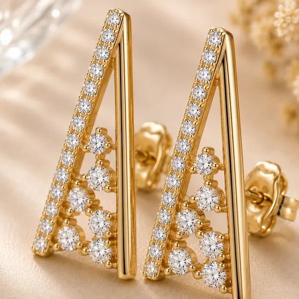 Gold-Tone_Crystal_Triangle_Stud_Earrings_For_Women