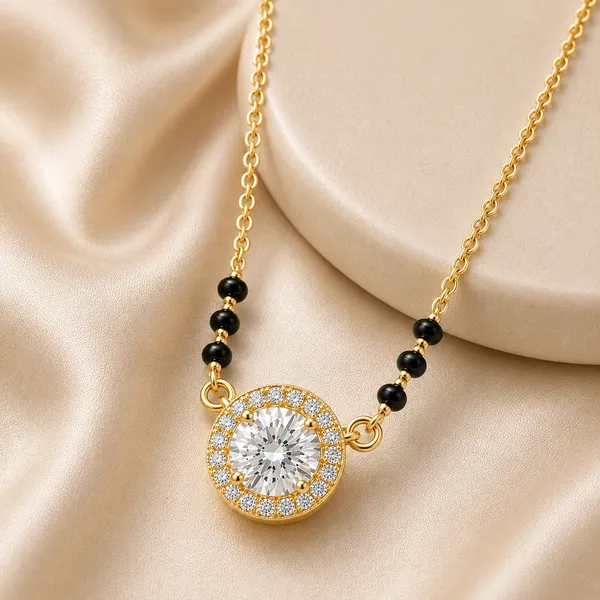Gold_Tone_Beaded_Pendant_Necklace_For_Women