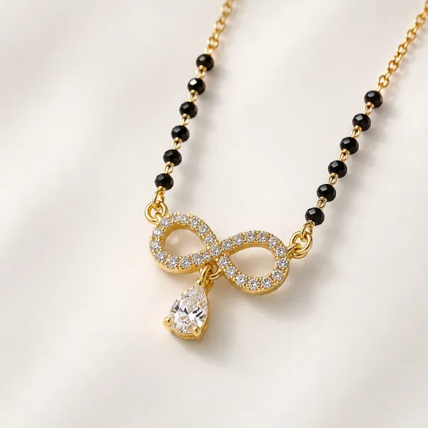 Black_Beaded_Gold_Tone_Infinity_Pendant_Mangalsutra_For_Women