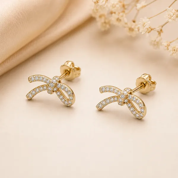 Gold_Tone_Crystal_Bow_Stud_Earrings_For_Women