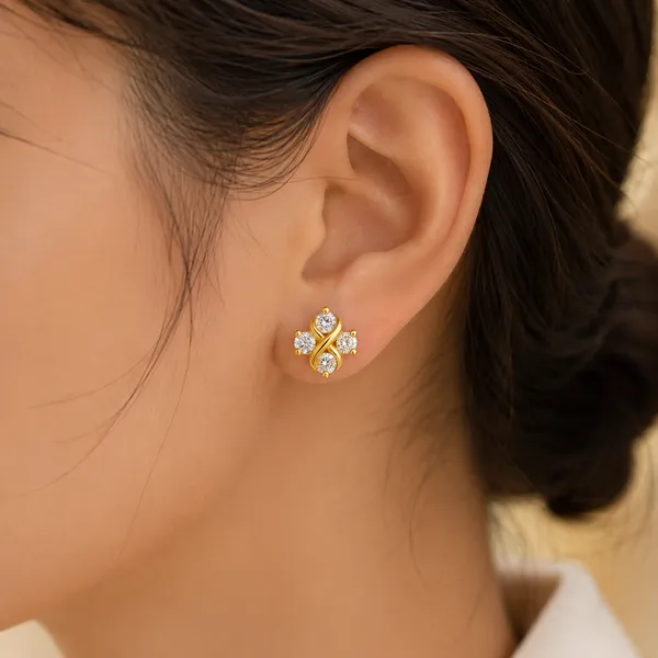 Gold_Tone_Crystal_Floral_Stud_Earrings_For_Women