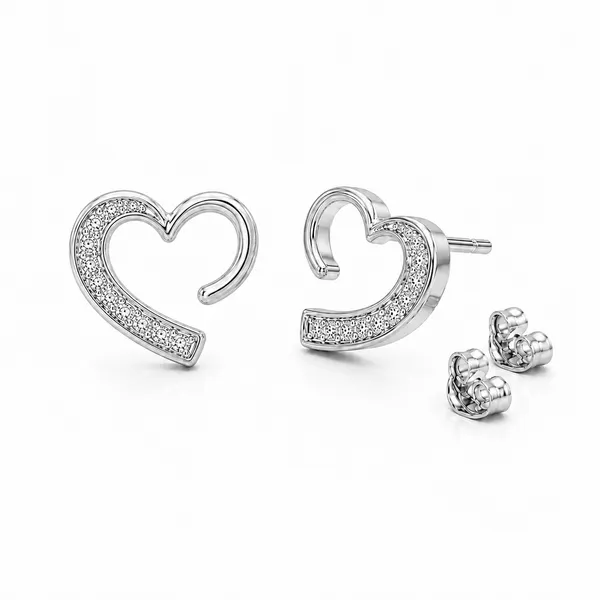 Silver_Heart_Stud_Earrings_For_Women