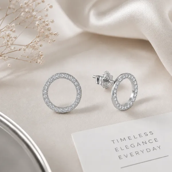 Silver-Tone_Crystal_Circle_Stud_Earrings_For_Women