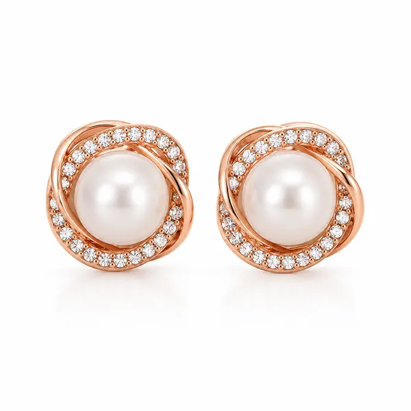 Rose_Gold_Pearl_Stud_Earrings_For_Women