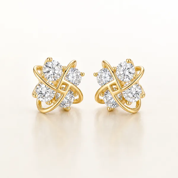Gold_Tone_Crystal_Stud_Earrings_For_Women