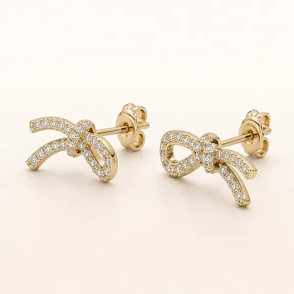 Gold_Tone_Crystal_Bow_Stud_Earrings_For_Women