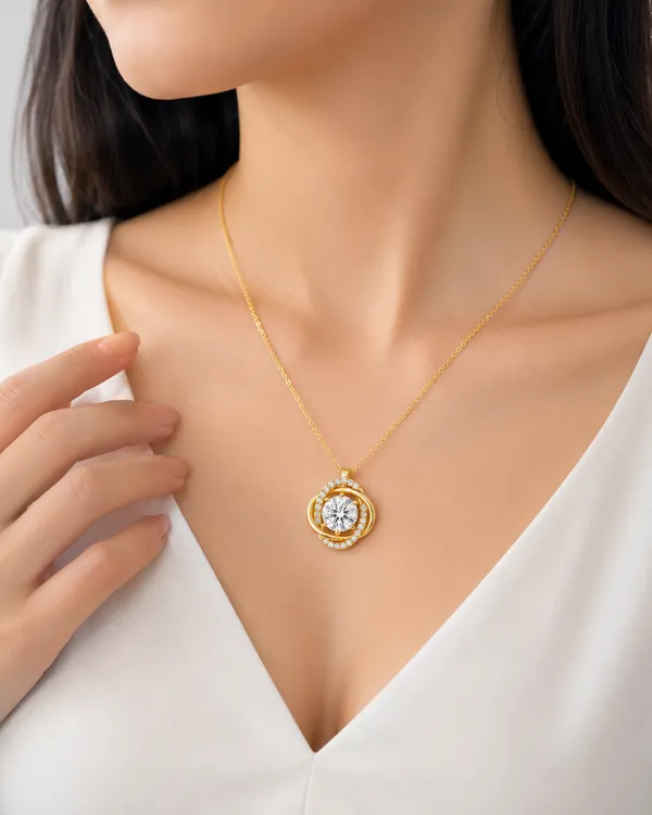Gold_Tone_Crystal_Pendant_Necklace_For_Women