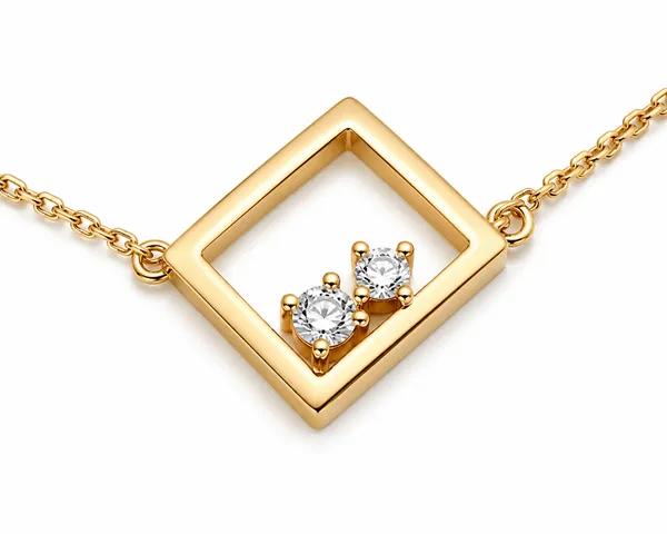 Gold_Tone_Geometric_Charm_Bracelet_For_Women