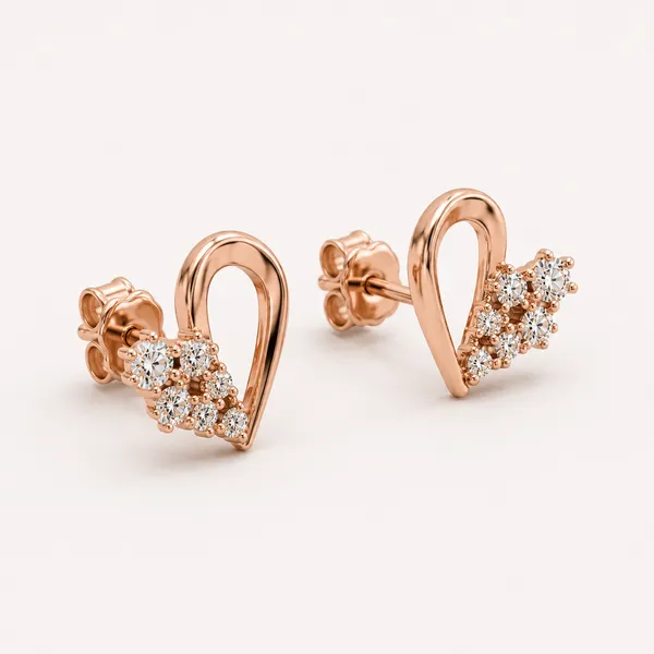 Rose_Gold_Tone_Crystal_Heart_Stud_Earrings_For_Women