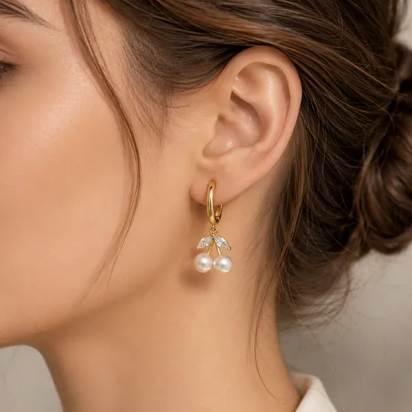 Gold_Tone_Pearl_Drop_Hoop_Earrings_For_Women