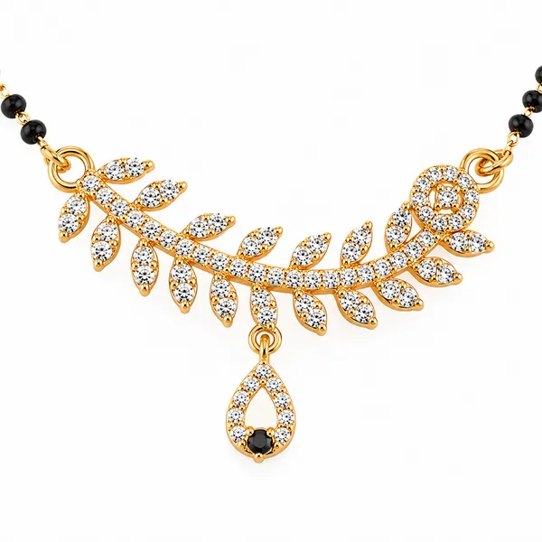 Gold_Tone_Floral_Mangalsutra_Necklace_For_Women