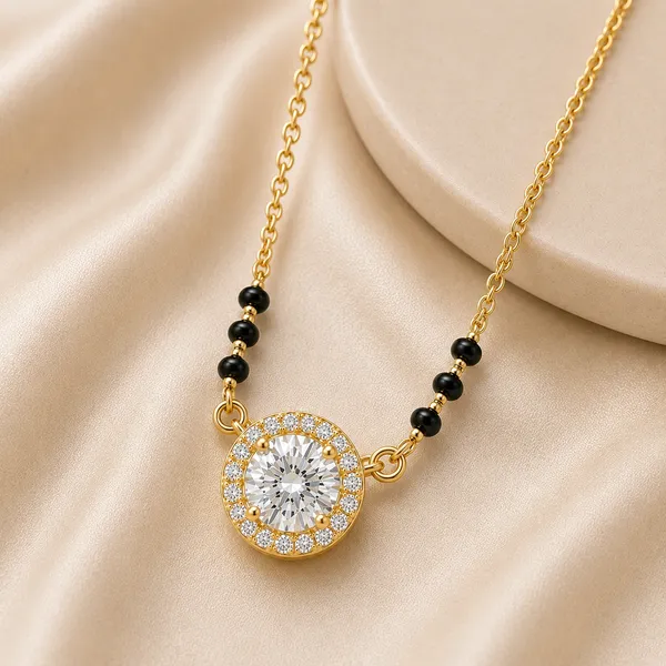 Gold_Tone_Beaded_Pendant_Necklace_For_Women