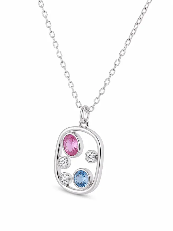 Silver_Tone_Crystal_Pendant_Necklace_For_Women
