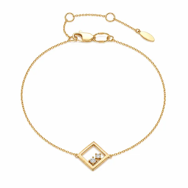 Gold_Tone_Geometric_Charm_Bracelet_For_Women