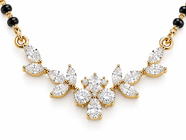 Gold_Tone_Floral_Pendant_Mangalsutra_Necklace_For_Women