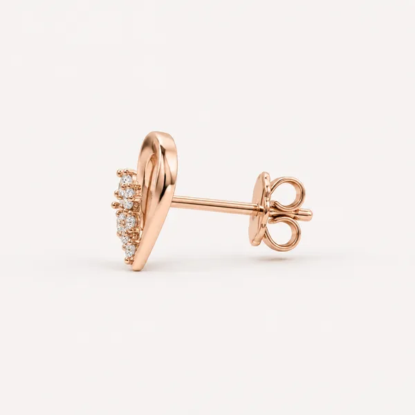 Rose_Gold_Tone_Crystal_Heart_Stud_Earrings_For_Women