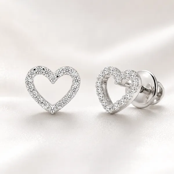Silver_Heart_Stud_Earrings_For_Women
