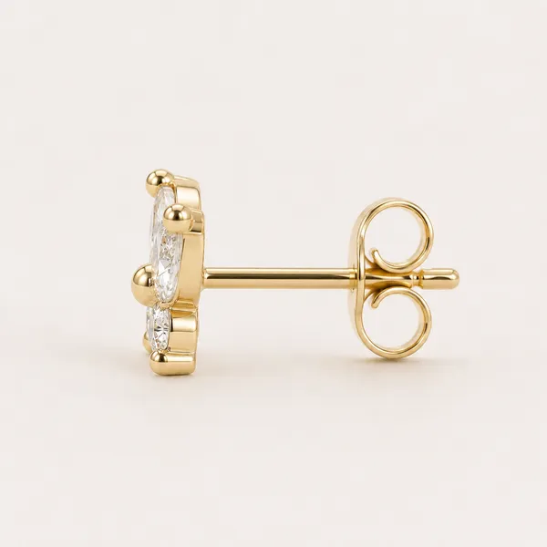 Gold_Tone_Butterfly_Stud_Earrings_For_Women