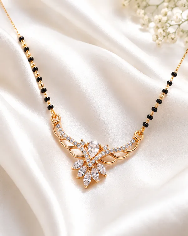 Rose_Gold_Tone_Black_Beaded_Mangalsutra_Necklace_For_Women