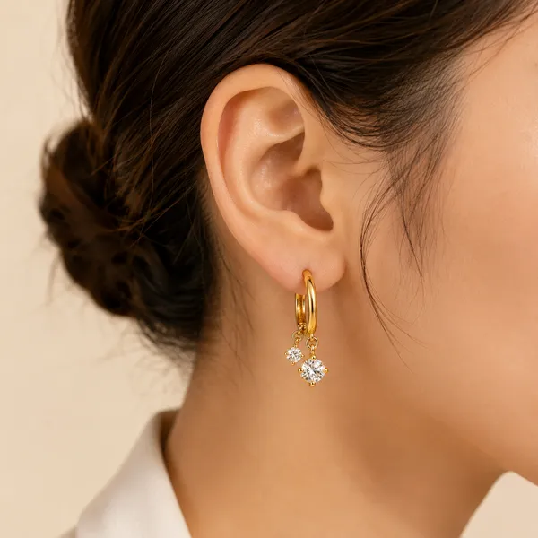 Gold_Tone_Crystal_Drop_Hoop_Earrings_For_Women