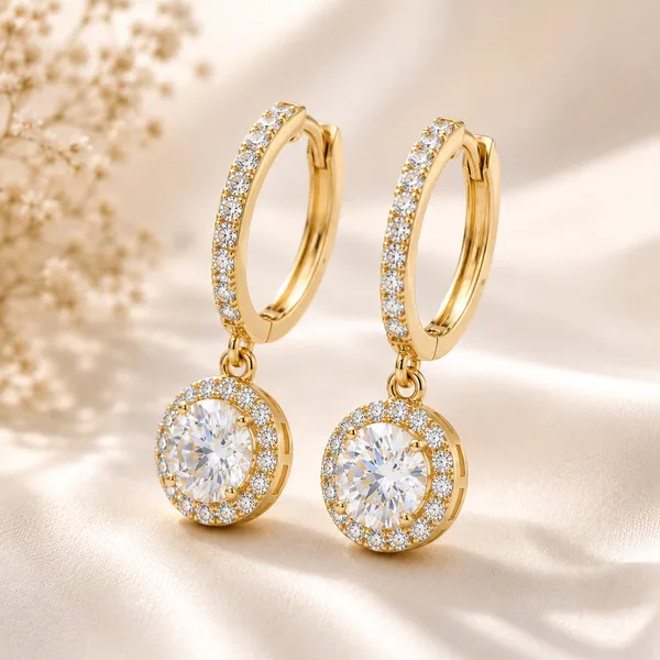 Gold_Tone_Crystal_Hoop_Drop_Earrings_For_Women
